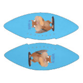 可愛いおもしろい大きなチップマンク漫画 アメリカンフットボール (パネル)