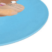 可愛いおもしろい大きなチップマンク漫画 カッティングボード (角)