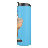 可愛いおもしろい大きなチップマンク漫画 タンブラー (回転右)