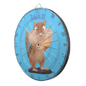 可愛いおもしろい大きなチップマンク漫画 ダーツボード (正面右)