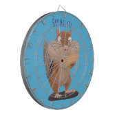 可愛いおもしろい大きなチップマンク漫画 ダーツボード (正面左)