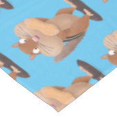 可愛いおもしろい大きなチップマンク漫画 テーブルクロス (アングル)