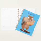 可愛いおもしろい大きなチップマンク漫画 プランナー手帳 (ディスプレー)