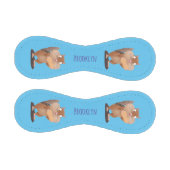 可愛いおもしろい大きなチップマンク漫画 野球ボール (パネル)