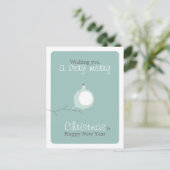 可愛いおもしろい太った鳥のクリスマス願い葉書 シーズンポストカード (スタンド正面)