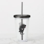 可愛いおもしろい山嵐遊の番所漫画 アクリルタンブラー (正面)