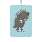 可愛いおもしろい山嵐遊の番所漫画 カーエアーフレッシュナー (裏面)