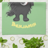 可愛いおもしろい山嵐遊の番所漫画 キッチンタオル (折り畳み)