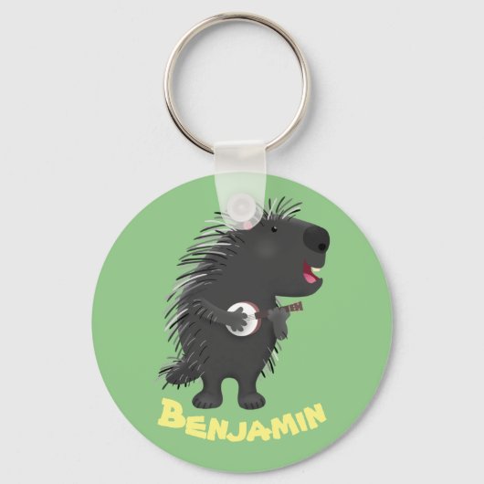 可愛いおもしろい山嵐遊の番所漫画 キーホルダー (正面)