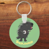 可愛いおもしろい山嵐遊の番所漫画 キーホルダー (正面)