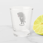 可愛いおもしろい山嵐遊の番所漫画 ショットグラス (裏面)