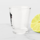 可愛いおもしろい山嵐遊の番所漫画 ショットグラス (右)