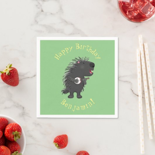 可愛いおもしろい山嵐遊の番所漫画 スタンダードカクテルナプキン (インサイチュ)