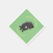 可愛いおもしろい山嵐遊の番所漫画 スタンダードカクテルナプキン (角)