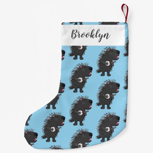 可愛いおもしろい山嵐遊の番所漫画 スモールクリスマスストッキング (裏面)