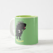 可愛いおもしろい山嵐遊の番所漫画 ツートーンマグカップ (正面左)