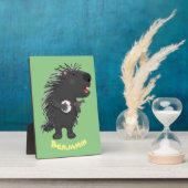 可愛いおもしろい山嵐遊の番所漫画 フォトプラーク (側面)