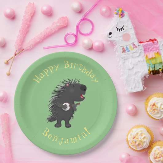 可愛いおもしろい山嵐遊の番所漫画 ペーパープレート (パーティー)