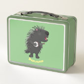 可愛いおもしろい山嵐遊の番所漫画 メタルランチボックス (裏面)