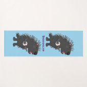 可愛いおもしろい山嵐遊の番所漫画 ヨガマット (正面(横))