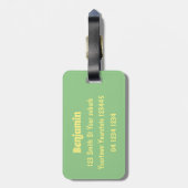 可愛いおもしろい山嵐遊の番所漫画 ラゲッジタグ (裏面縦)