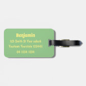 可愛いおもしろい山嵐遊の番所漫画 ラゲッジタグ (裏面横)