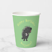 可愛いおもしろい山嵐遊の番所漫画 紙コップ (裏面)