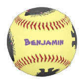 可愛いおもしろい山嵐遊の番所漫画 野球ボール (正面)