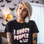 可愛いおもしろい幽霊ピープルハロウィーン Tシャツ<br><div class="desc">一年を通して幽霊のようなユーモアを受け入れなさい!👻カスタマイズお客様のtouchと私の幽霊の人のTeeユニーク.笑う用意をしろ!😄 #FunnyGhostTee #YearRoundHumor</div>
