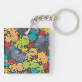 可愛いおもしろい怪物 キーホルダー (裏面)