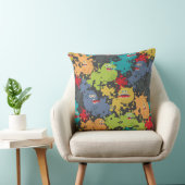 可愛いおもしろい怪物 クッション (椅子)