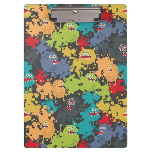 可愛いおもしろい怪物 クリップボード (正面)