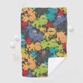 可愛いおもしろい怪物 ゴルフタオル (インサイチュ)