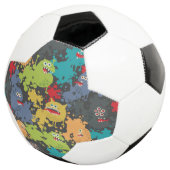 可愛いおもしろい怪物 サッカーボール (3/4)