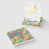 可愛いおもしろい怪物 ストーンコースター (横)