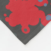 可愛いおもしろい怪物 フリースブランケット (角)