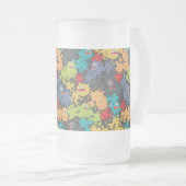 可愛いおもしろい怪物 フロストグラスビールジョッキ (正面右)