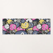 可愛いおもしろい怪物 ヨガマット (正面(横))