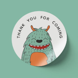 可愛いおもしろい怪物。感謝してい誕生日来は ラウンドシール