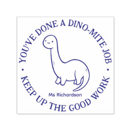 可愛いおもしろい恐竜ダイナマイト先生賞 セルフインキングスタンプ