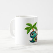 可愛いおもしろい恐竜 コーヒーマグカップ (正面左)