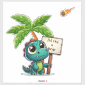 可愛いおもしろい恐竜 シール (シート)