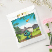 可愛いおもしろい恐竜 フェイバーバッグ (封をした状態)