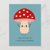 可愛いおもしろい愛するバレンタインの幸せ シーズンポストカード (正面)