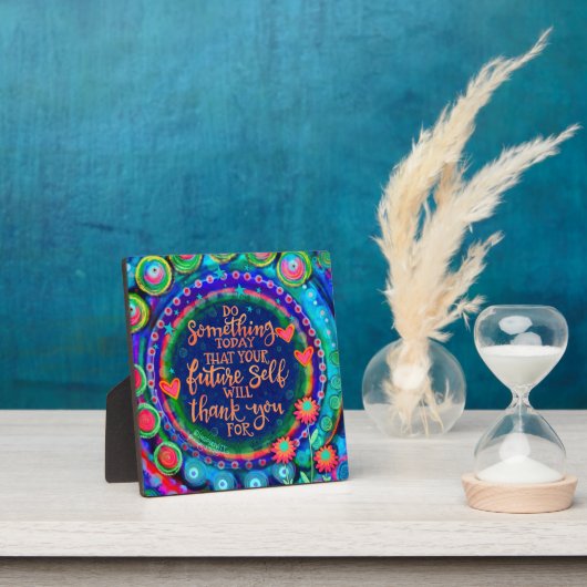 可愛いおもしろい感動的未来自己引用文 フォトプラーク (インサイチュ)