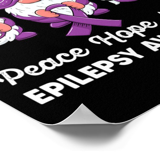 可愛いおもしろい格言平和ホープてんかん愛アワレネ ポスター (角)