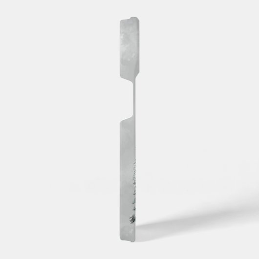 可愛いおもしろい水彩ラクーンファミリー動物アート iPhoneケース (右側面)