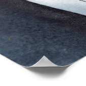 可愛いおもしろい水彩画抽象デザイン ポスター (角)