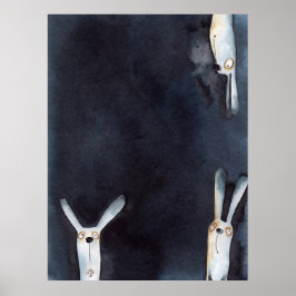 可愛いおもしろい水彩画抽象デザイン ポスター