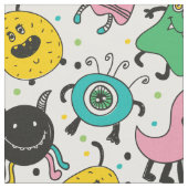 可愛いおもしろい漫画の化け物 ファブリック (クローズアップ)